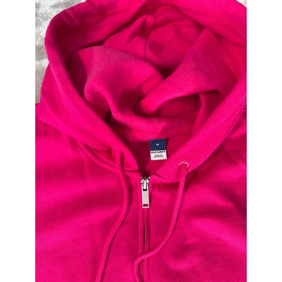 Old Navy Hot Pink Full Zip Sweatshirt Sweatpants Matching Set Womens Medium - Picture 4 of 12